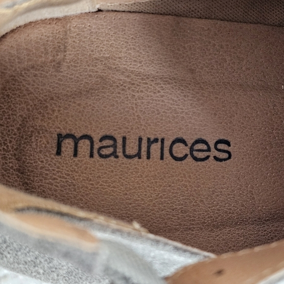 Maurices Gray ankle boots side buckle Size 8 - Picture 8 of 10